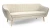Sofa tapicerowana Delicante III w stylu skandynawskim - Velluto 1 Cream