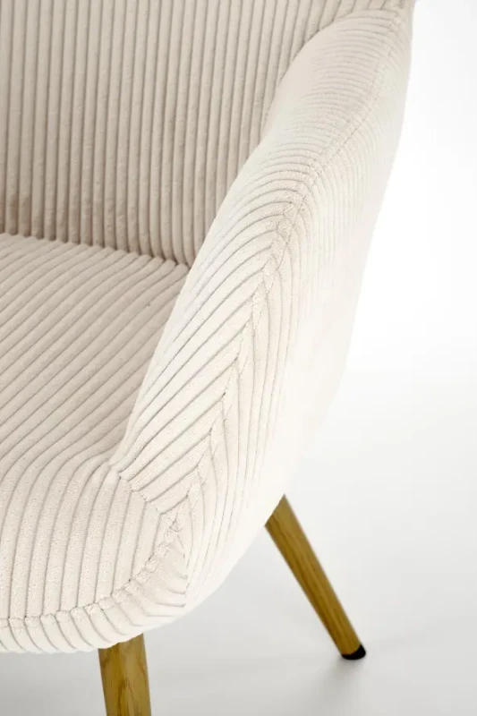 Fotel wypoczynkowy Amaro do salonu kremowy