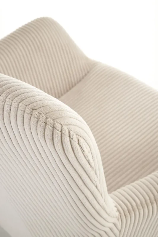 Fotel wypoczynkowy Amaro do salonu kremowy