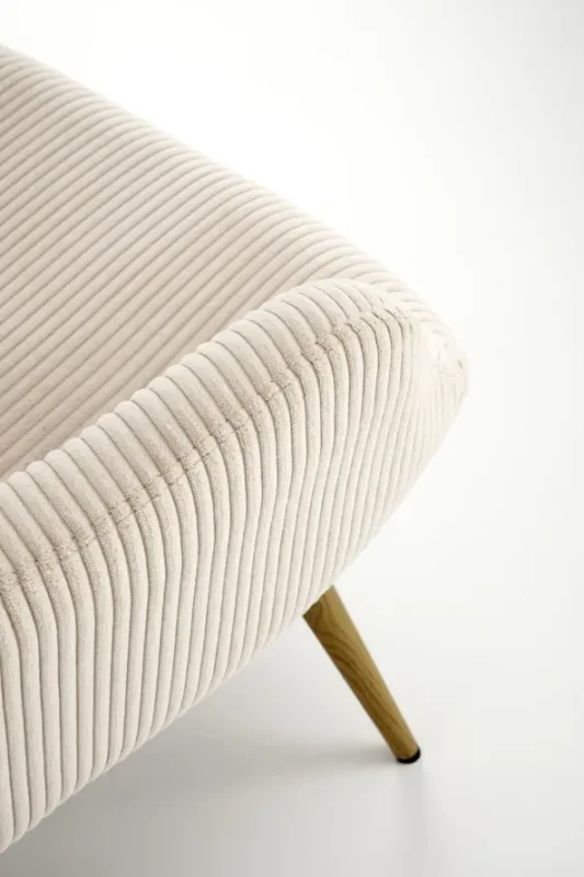 Fotel wypoczynkowy Amaro do salonu kremowy