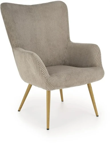 Fotel wypoczynkowy Amaro do salonu popielaty