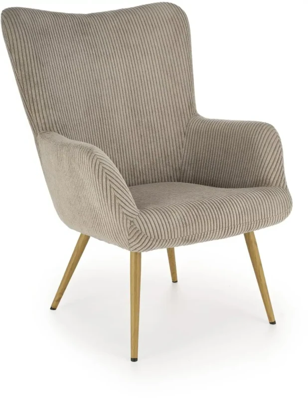 Fotel wypoczynkowy Amaro do salonu popielaty