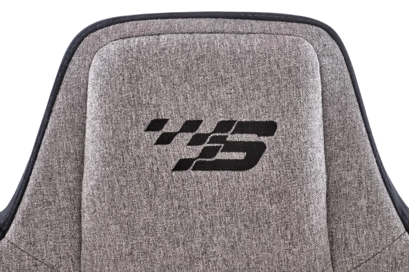 Fotel gamingowy Alister obrotowy z możliwością regulacji podłokietników popielaty / czarny