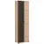 Szafa dwudrzwiowa Pedro 60 cm z lamelami do przedpokoju hickory jackson/czarny