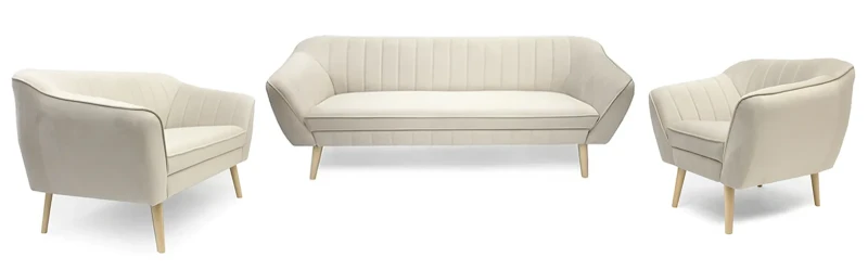 Sofa tapicerowana Delicante II w stylu skandynawskim