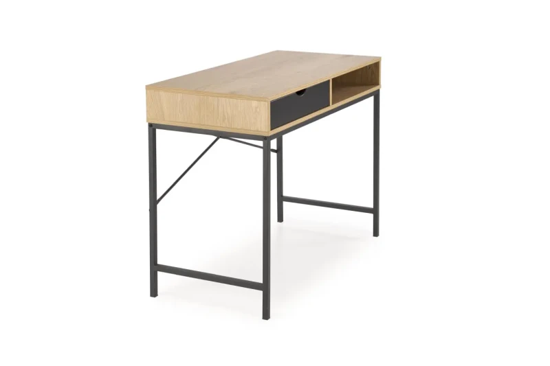 Biurko B50 z szufladą naturalny/czarny