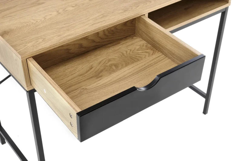 Biurko B50 z szufladą naturalny/czarny