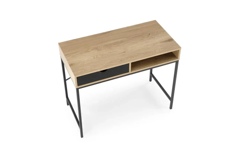 Biurko B50 z szufladą naturalny/czarny