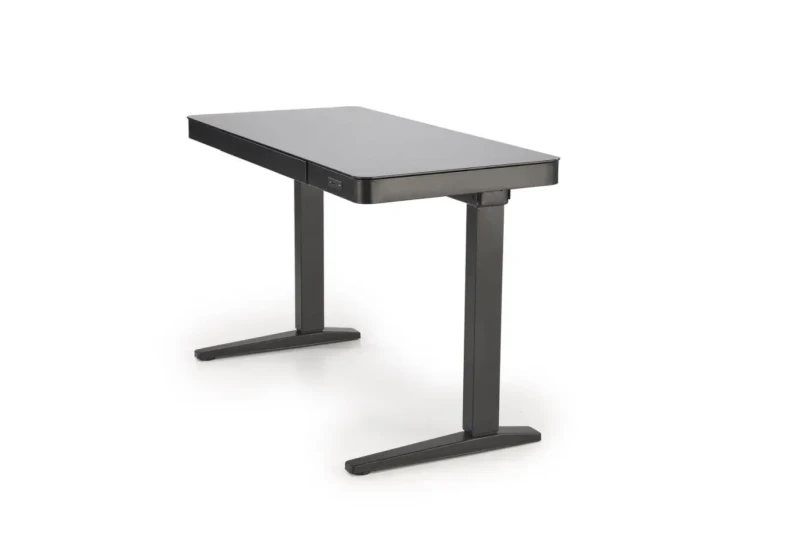 Biurko B52 z funkcją regulacji wysokości i ekranem dotykowym czarny