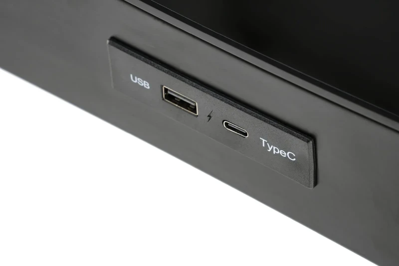 Biurko B52 z funkcją regulacji wysokości i ekranem dotykowym czarny