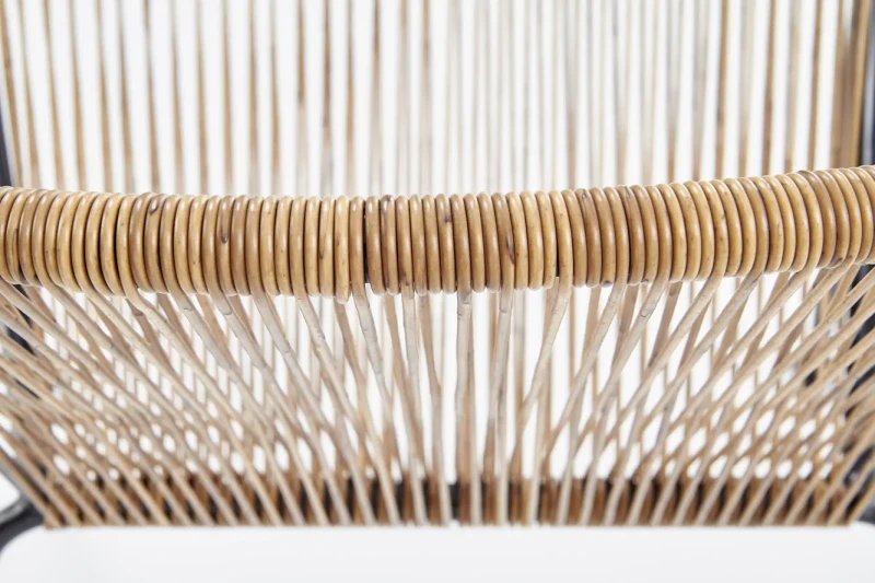 Fotel wypoczynkowy Bari rattanowy naturalny/czarny