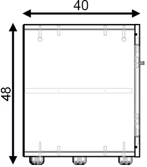 Szafka RTV Luna 140 cm dwudrzwiowa z półką Old Style jasny/Matera