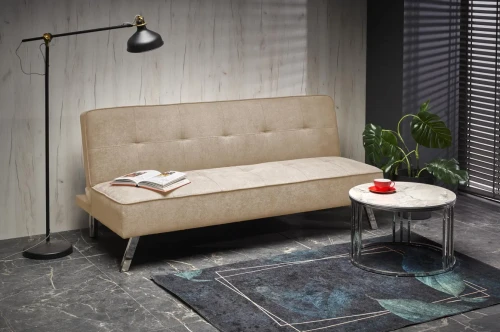 Sofa rozkładana Carlito 3-osobowa beżowy