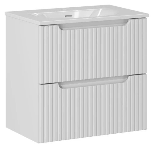 Zestaw mebli łazienkowych NOVA WHITE szafka 60 cm 2 szuflady z umywalką Sky