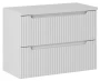 Zestaw mebli łazienkowych NOVA WHITE szafka 80 cm 2 szuflady z białym blatem 80 cm