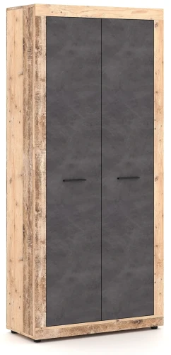 Szafa Luna II 89 cm dwudrzwiowa do przedpokoju Old Style Jasny/Matera