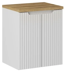 Zestaw mebli łazienkowych NOVA WHITE szafka 50 cm z blatem dąb 50 cm