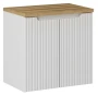 Zestaw mebli łazienkowych NOVA WHITE szafka 60 cm z blatem dąb 60 cm