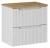 Zestaw mebli łazienkowych NOVA WHITE szafka 60 cm 2 szuflady z blatem dąb 60 cm