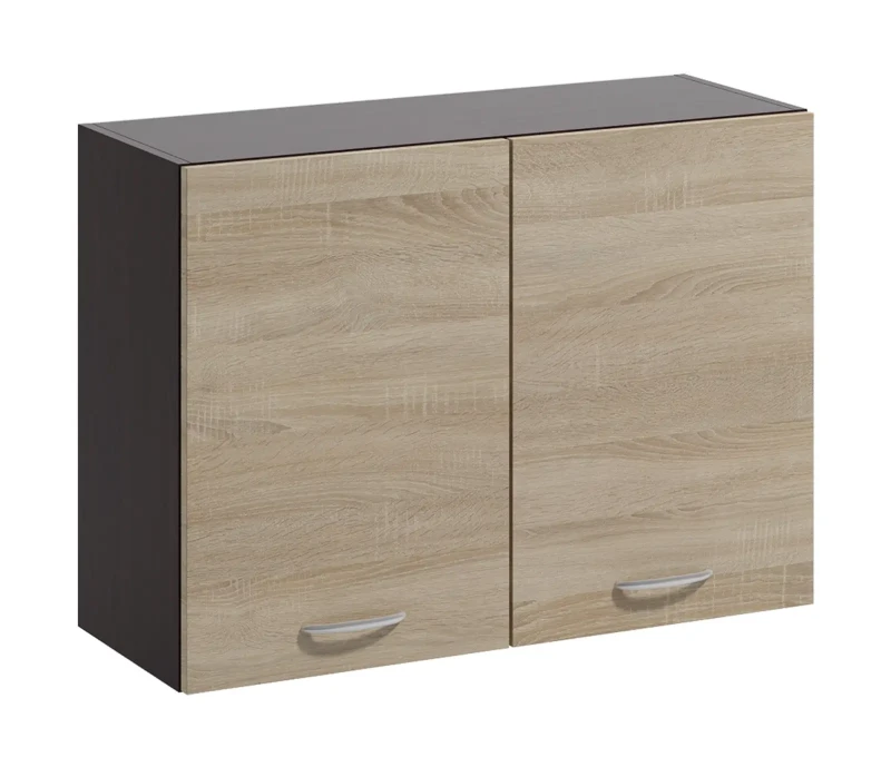 Szafka kuchenna Livia 06 wisząca 80 cm górna 2-drzwiowa dąb sonoma jasna