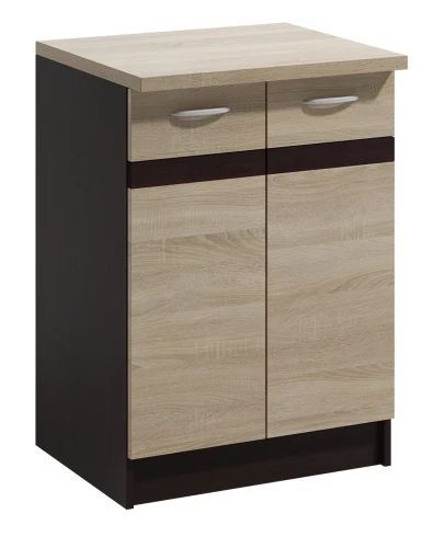 Szafka kuchenna Livia 11 dolna 60 cm 2-drzwiowa dąb sonoma jasna