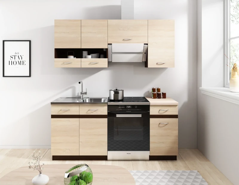 Szafka kuchenna Livia 11 dolna 60 cm 2-drzwiowa dąb sonoma jasna