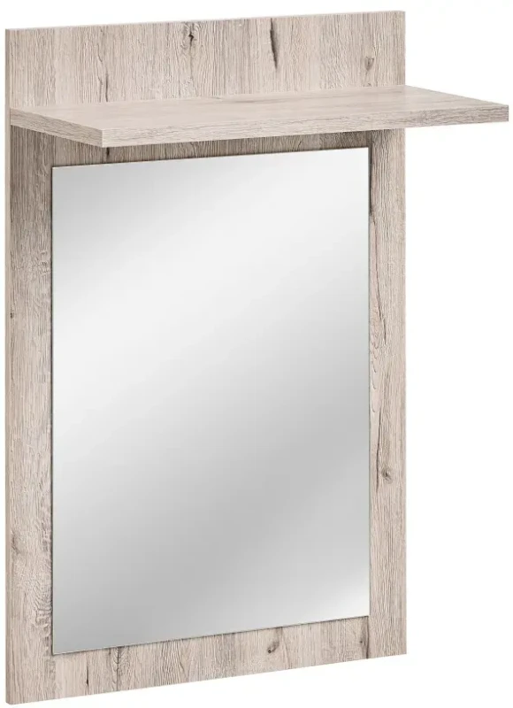 Zestaw mebli do przedpokoju Gustavo VIII pięć elementów dąb wellington/biały połysk