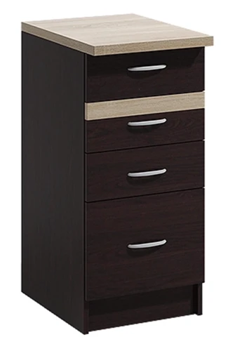 Szafka kuchenna Livia 13 dolna 40 cm z szufladami dąb sonoma ciemna