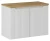 Zestaw mebli łazienkowych NOVA WHITE - szafka pod umywalkę Nova White 82-80-2D + blat Nova Oak A 89-80