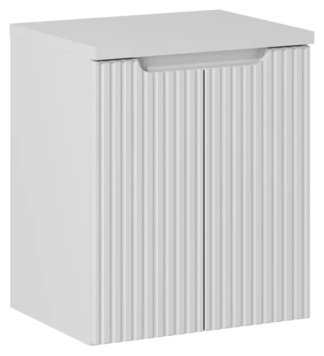 Zestaw mebli łazienkowych NOVA WHITE z białym blatem 50 cm