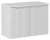 Zestaw mebli łazienkowych NOVA WHITE szafka 80 cm z  białym blatem 80 cm