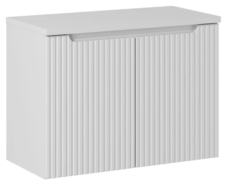 Zestaw mebli łazienkowych NOVA WHITE szafka 80 cm z  białym blatem 80 cm