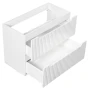 Zestaw mebli łazienkowych NOVA WHITE szafka 80 cm z umywalką BEYOND i blatem dąb 80 cm