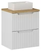 Zestaw mebli łazienkowych NOVA WHITE szafka 50 cm z umywalką GAJA i blatem dąb 50 cm