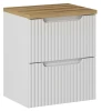 Zestaw mebli łazienkowych NOVA WHITE szafka 50 cm z blatem dąb 50 cm