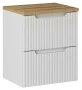 Zestaw mebli łazienkowych NOVA WHITE szafka 50 cm z blatem dąb 50 cm