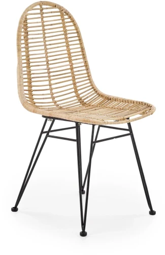 Krzesło K337 do jadalni rattan naturalny