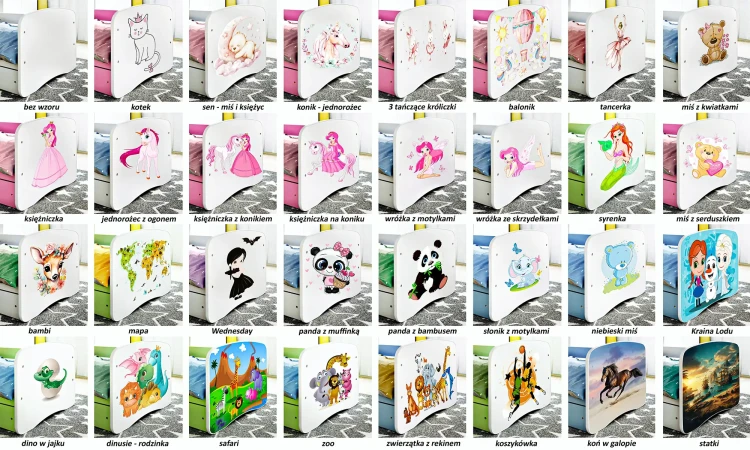 Komoda dla dziewczynki BABYDREAMS 3 szuflady