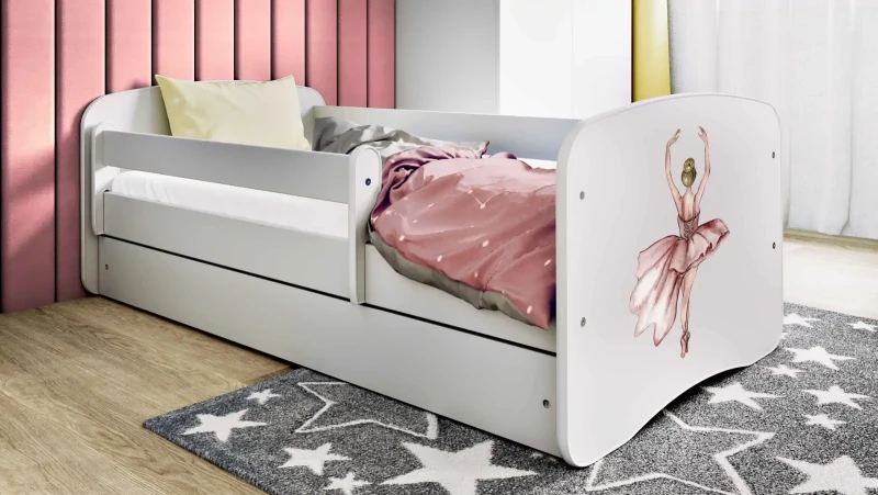 Łóżeczko dla dziewczynki 160x80 BABYDREAMS - tancerka