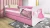 Łóżeczko dla dziewczynki 160x80 BABYDREAMS - księżniczka z konikiem