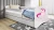 Łóżeczko dla dziewczynki 180x80 BABYDREAMS - jednorożec z ogonem