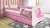 Łóżeczko dla dziewczynki 180x80 BABYDREAMS - księżniczka na koniku