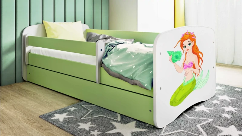 Łóżeczko dla dziewczynki 180x80 BABYDREAMS - syrenka