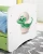 Zestaw mebli dziecięcych dla dziewczynki z łóżkiem 160x80 BABYDREAMS - dino w jajku