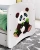Zestaw mebli dziecięcych dla dziewczynki z łóżkiem 160x80 BABYDREAMS - panda z bambusem