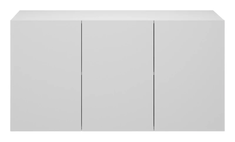 Komoda wisząca Dallas 160 cm trzydrzwiowa do salonu biała