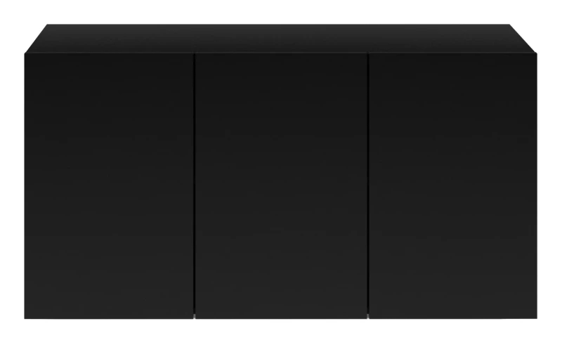 Komoda wisząca Dallas 160 cm trzydrzwiowa do salonu czarna