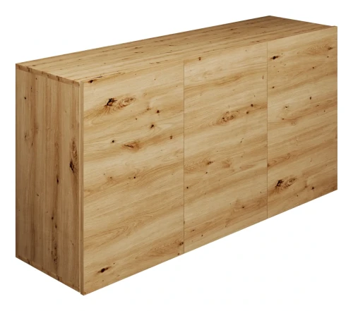 Komoda wisząca Dallas 160 cm trzydrzwiowa do salonu Dąb Artisan