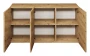Komoda wisząca Dallas 160 cm trzydrzwiowa do salonu Dąb Artisan