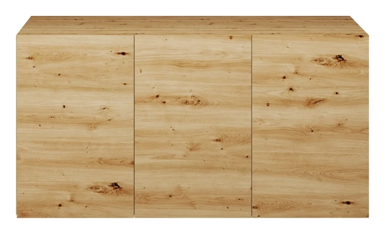 Komoda wisząca Dallas 160 cm trzydrzwiowa do salonu Dąb Artisan